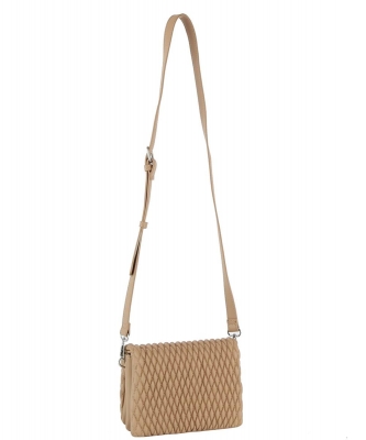 Quilted Women's Crossbody Bag JYE-0472 TAUPE